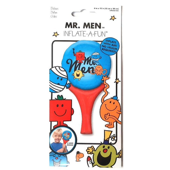 Pack of 10 Mr Men Inflate A Fun Balloons - No Helium Required