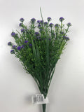 Artificial Gypsophila Bush 30cm with Purple Flowers