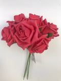 Artificial Rose Bundle with red flowers
