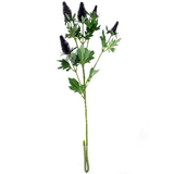 Artificial Sea Holly Spray with Purple Flowers - 77cm