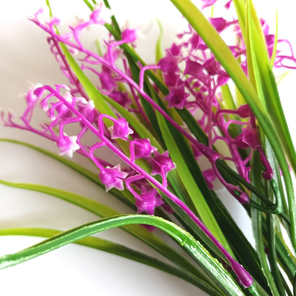 Artificial Lily of the Valley Flower stem with pink faux flowers