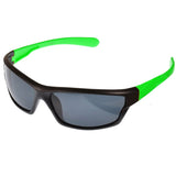 Neon Green Arm Adults Sports Sunglasses UV400 - Unisex 