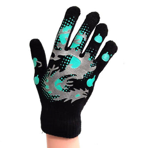 Dragon Print Childrens Gloves