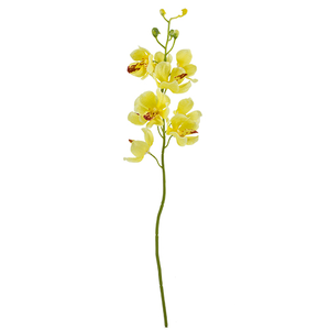 Artificial Mokra Orchid with yellow faux flowers