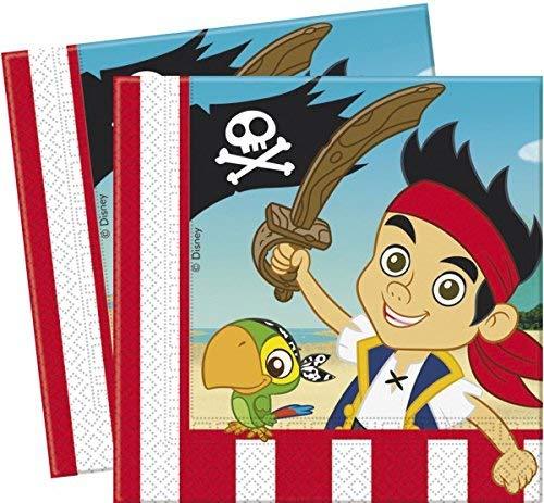 Pack of 20 Disney Jake and The Pirates Neverland Napkins