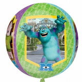 A Fun Monsters University Orbz Foil Balloon. Virtually forms a circle when fully inflated. 18" 45 cm   Helium Not Supplied, can be filled with air.