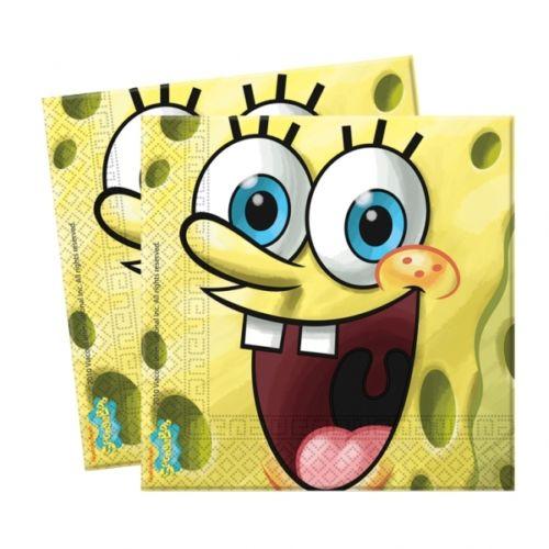 Pack of 20 SpongeBobi Square Pants Paper Napkins